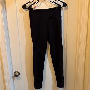 Black High-Waisted Leggings free ppl movement M